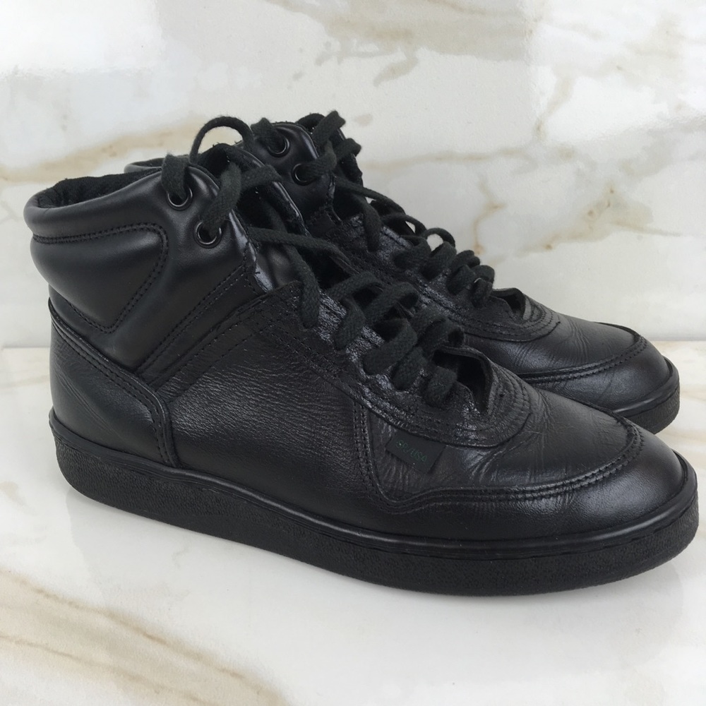 THOROGOOD LEATHER MID-CUT BOOTS SIZE 7M BLACK/USA